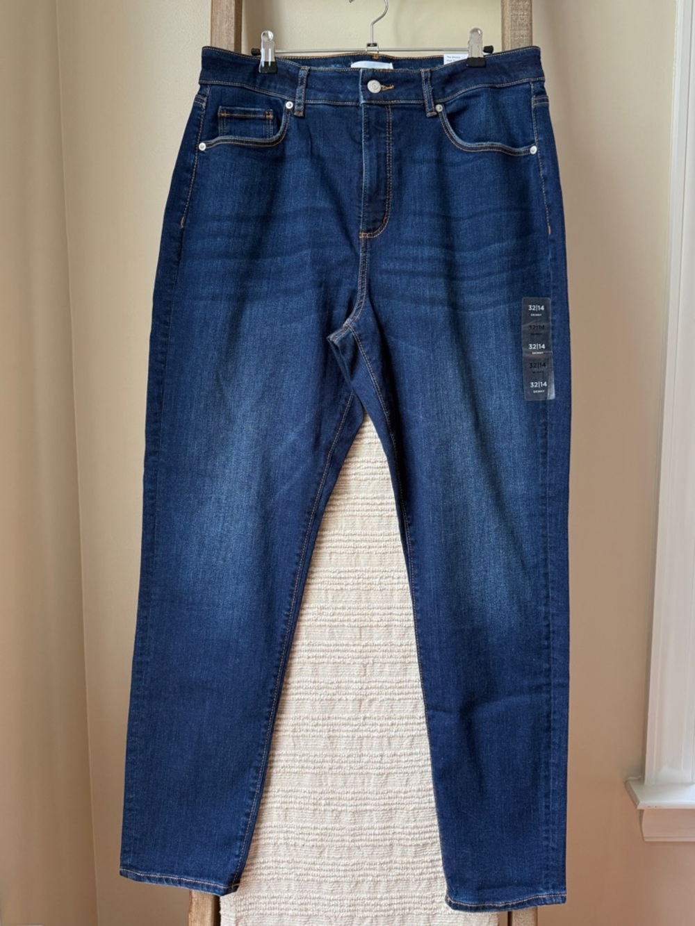LOFT Dark Blue The Skinny High Rise Curvy Fit Regular Inseam Jeans NWT